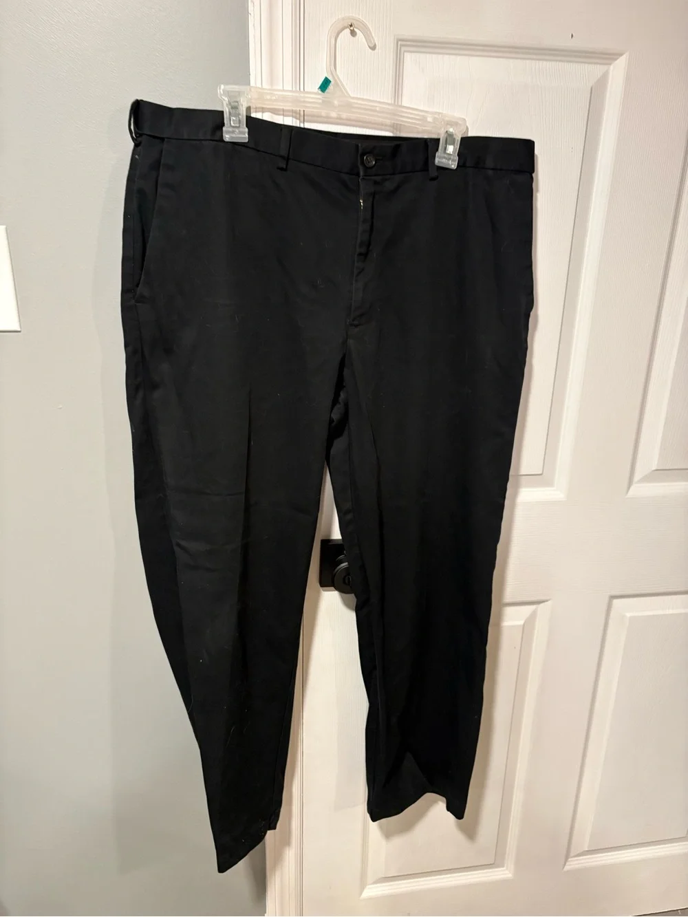 4 pair Haggar Men's Black Dress Pants 38x29 like new